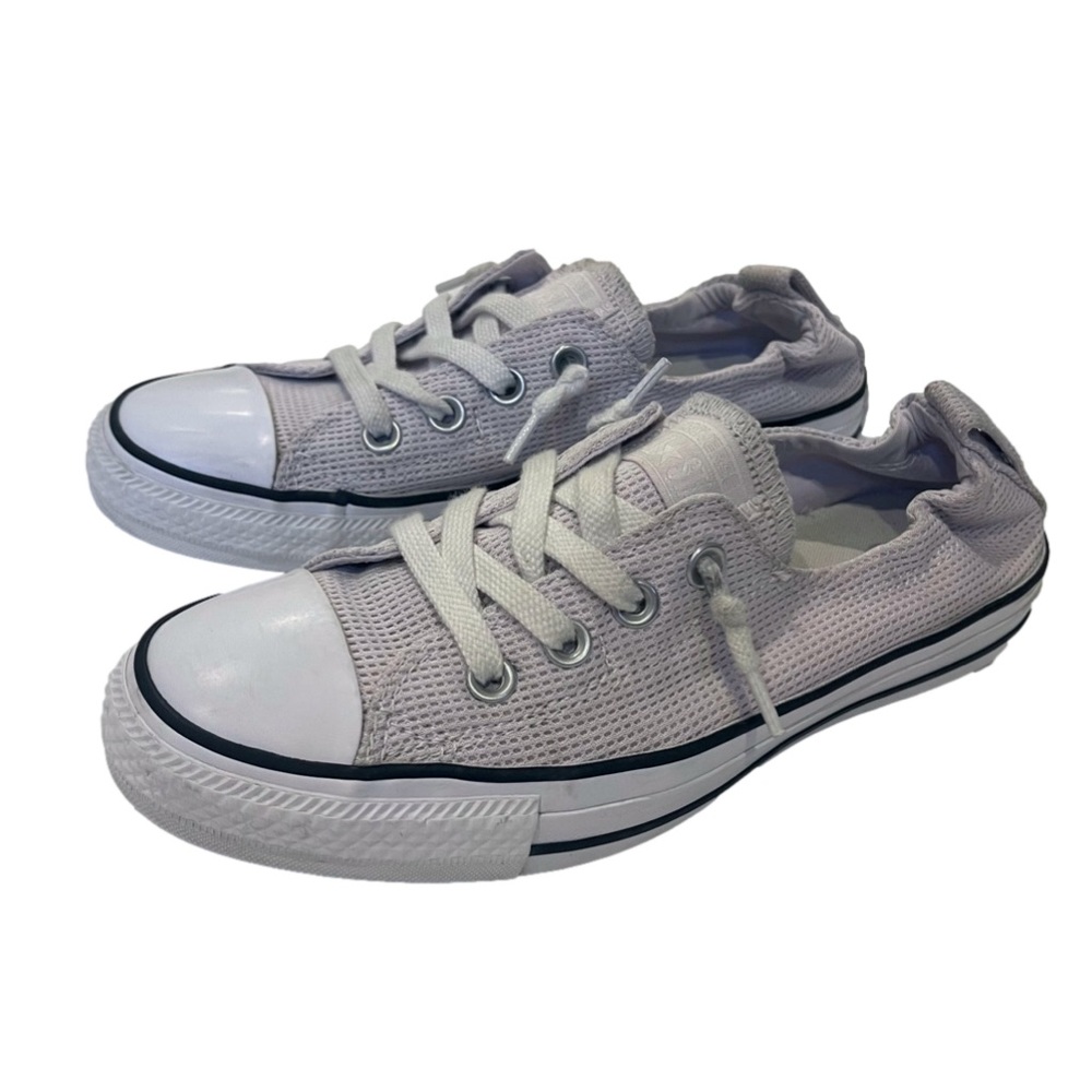 Women's Converse all star shoreline slip ons lavender waffle weave 8